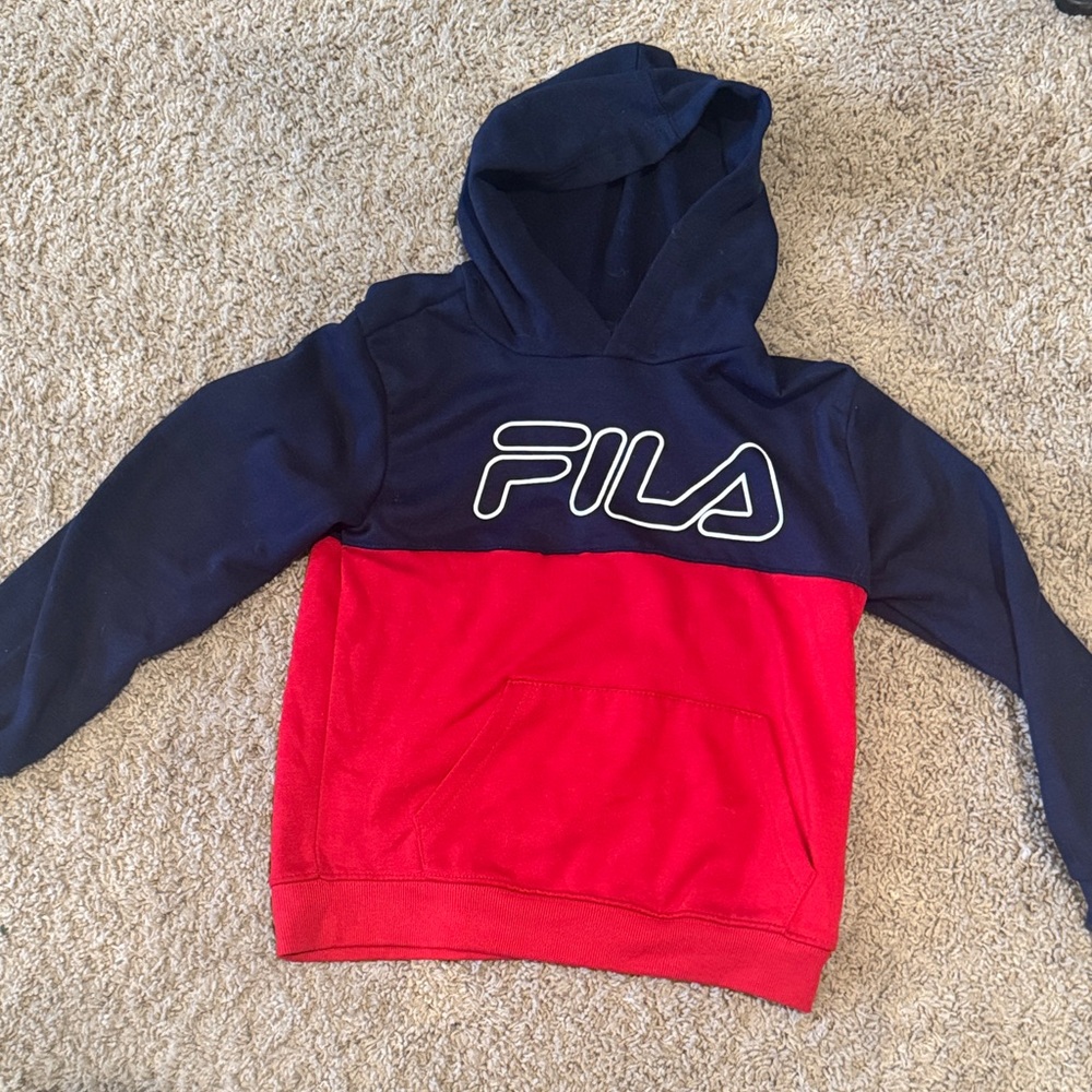 Fila Kids' Hoodie 10-12 in Navy and Red